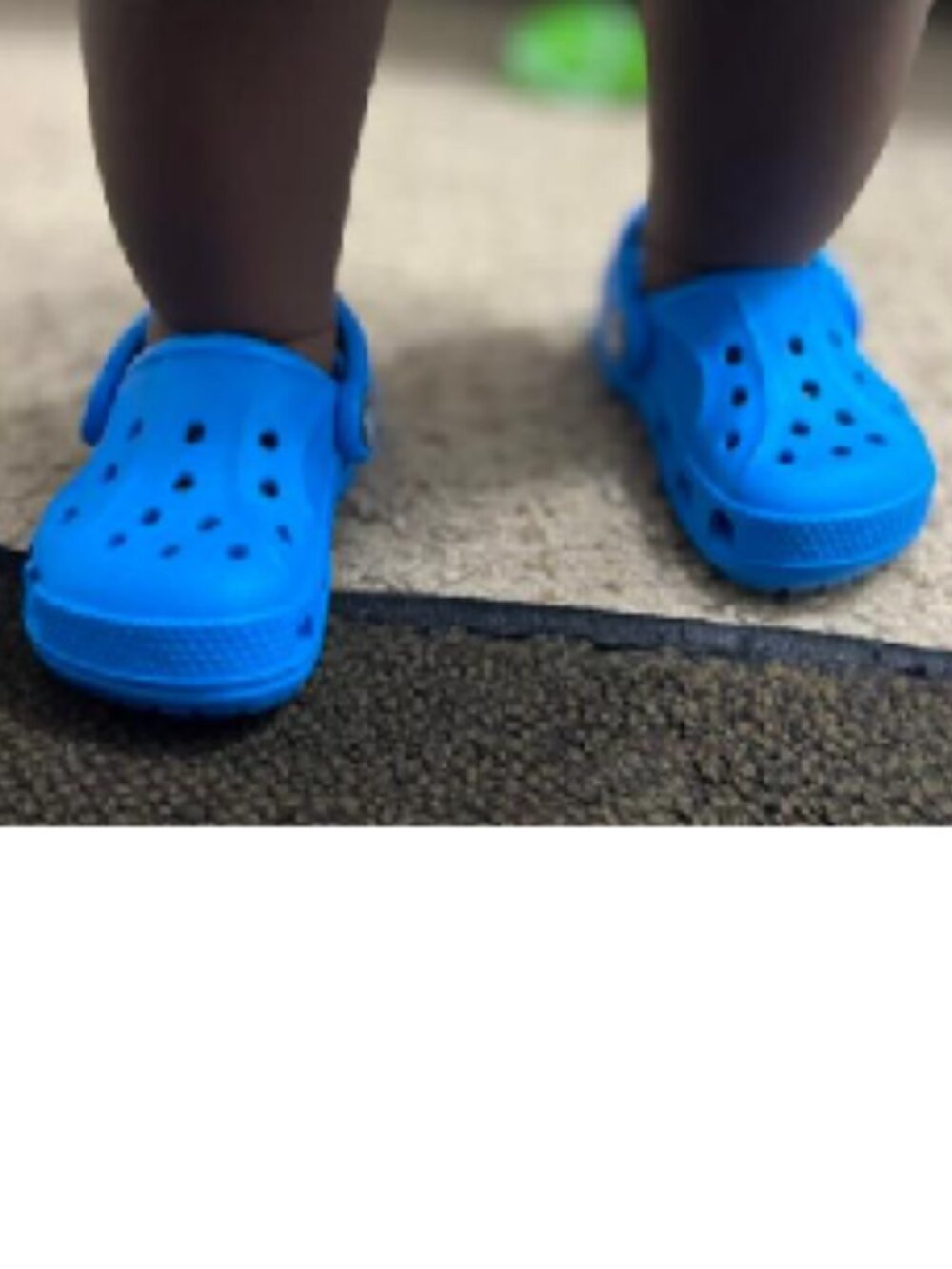 BNWT - IOB Crocs Little Clog - Blue Bolt (C2 - C3) CROCS